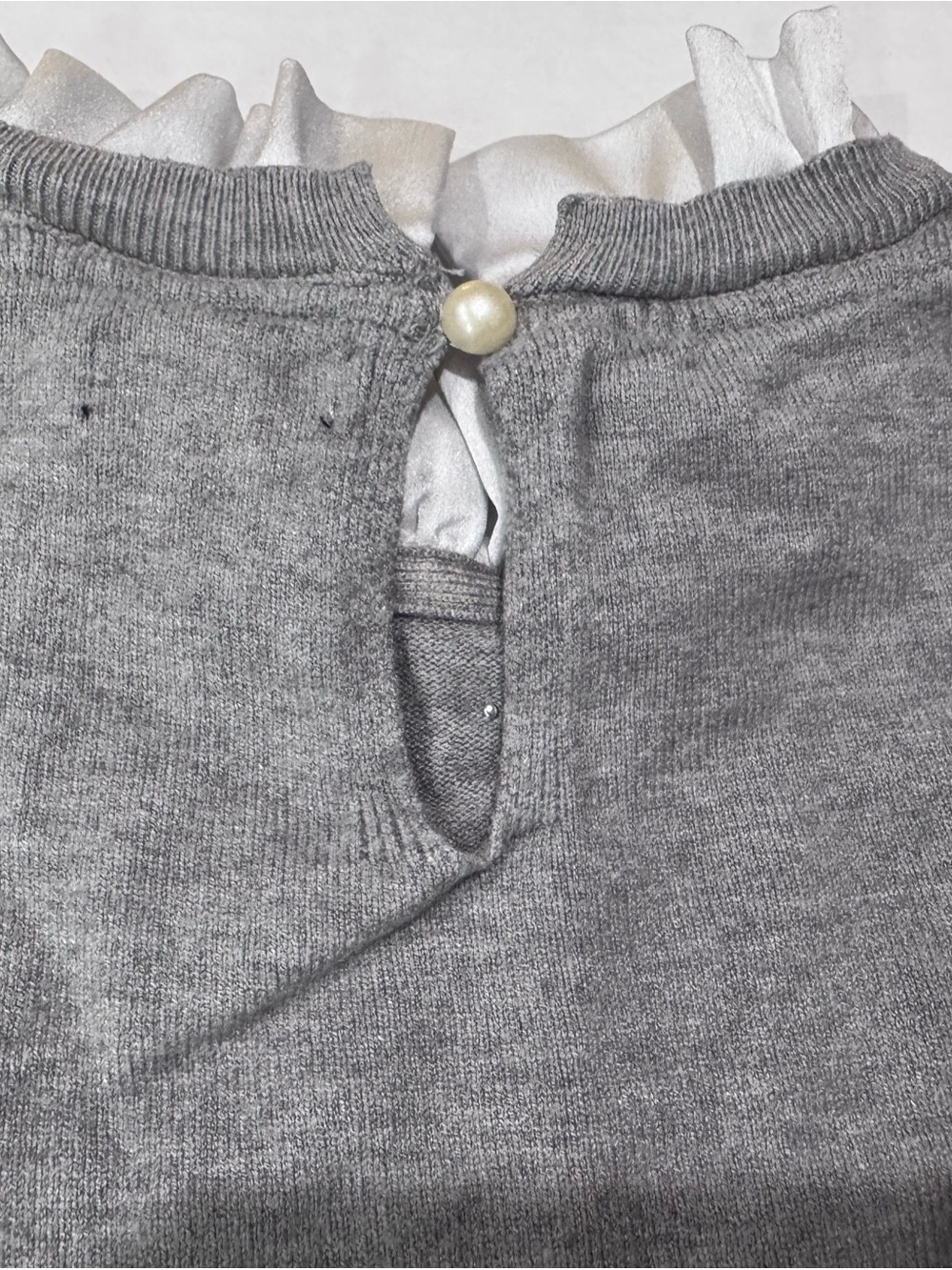 Ontwelfth Embellished Grey Crewneck Sweater - Picture 8 of 11
